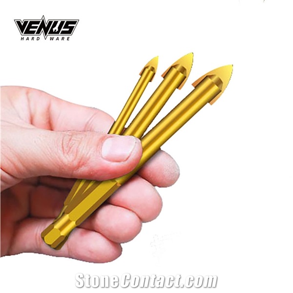Glass And Tile Triangle Micro Drill Bits Cross Hex Tile Bits