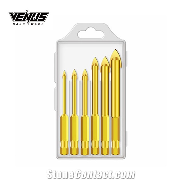 Glass And Tile Triangle Micro Drill Bits Cross Hex Tile Bits