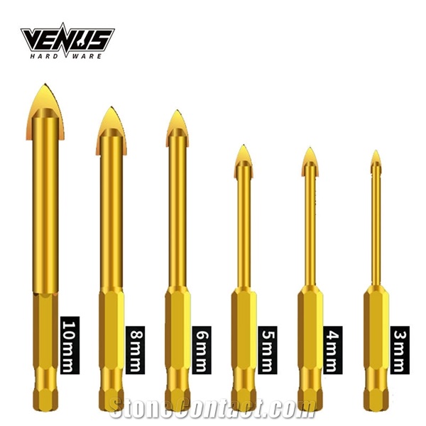 Glass And Tile Triangle Micro Drill Bits Cross Hex Tile Bits