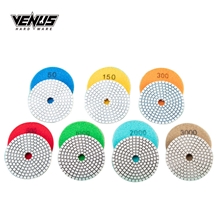 High Work Efficiency 7 Step Wet Use Granite Polishing Pads
