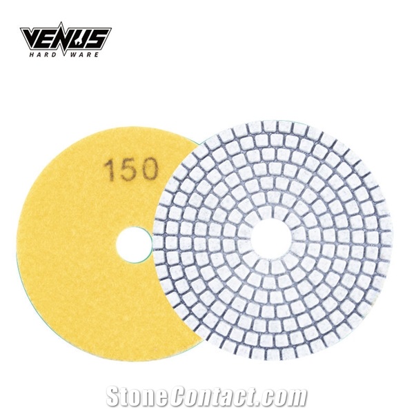 High Work Efficiency 7 Step Wet Use Granite Polishing Pads