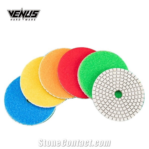 High Work Efficiency 7 Step Wet Use Granite Polishing Pads