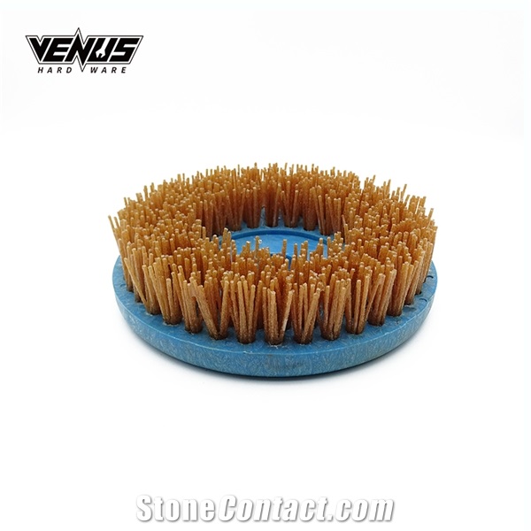 Nylon Round Diamond Circular Brush Polishing For Stone
