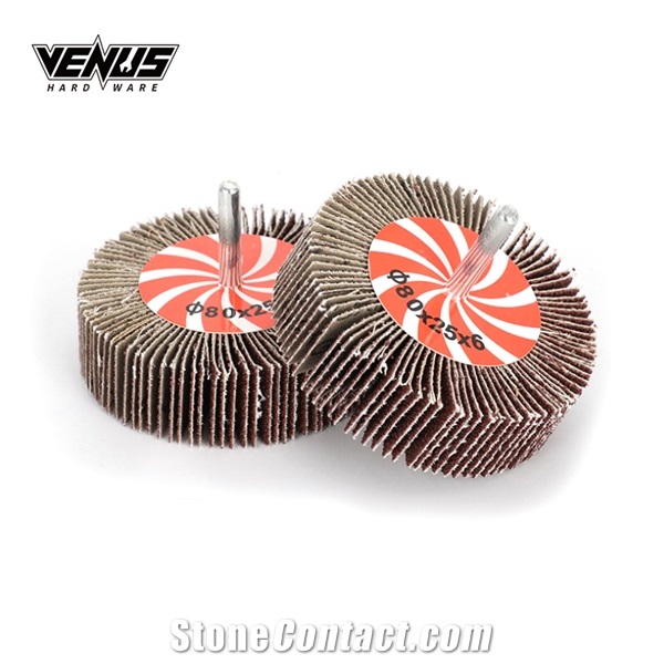 Sanding Vertical Flap Disc Abrasive Flap Wheel With Shaft