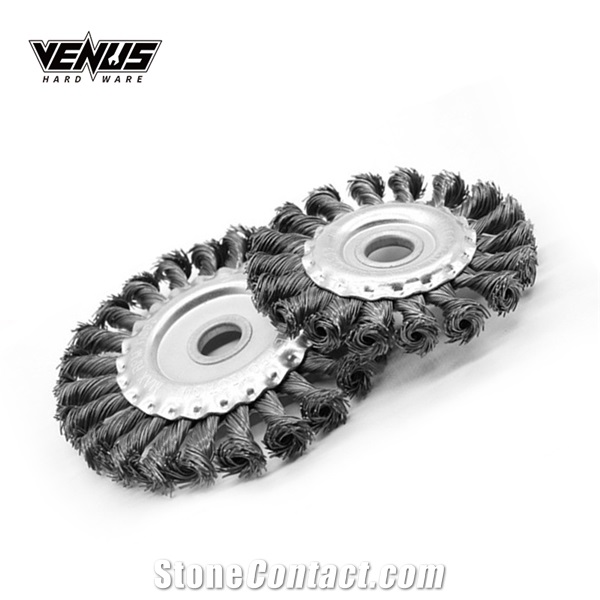 Twist Wire Parallel Fine Strand Wire Round Wheel Brush
