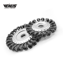 Twist Wire Parallel Fine Strand Wire Round Wheel Brush