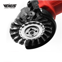 Twist Wire Parallel Fine Strand Wire Round Wheel Brush