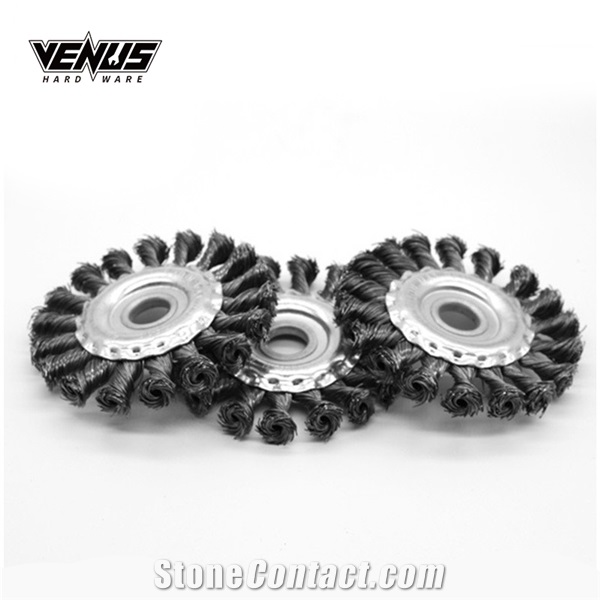 Twist Wire Parallel Fine Strand Wire Round Wheel Brush