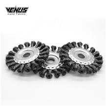Twist Wire Parallel Fine Strand Wire Round Wheel Brush