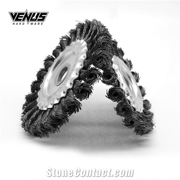 Twist Wire Parallel Fine Strand Wire Round Wheel Brush