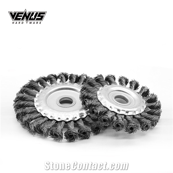 Twist Wire Parallel Fine Strand Wire Round Wheel Brush