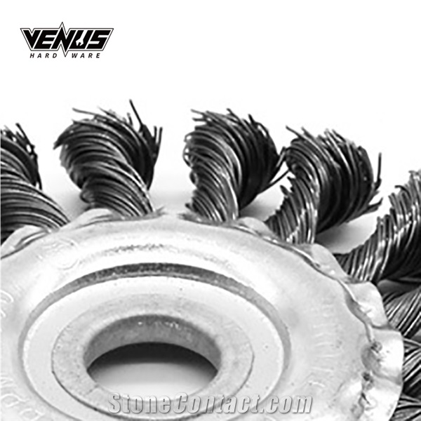 Twist Wire Parallel Fine Strand Wire Round Wheel Brush