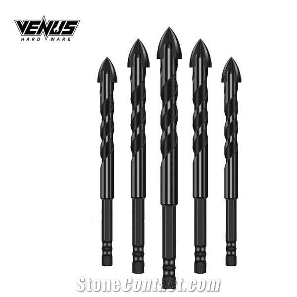 Universal Drilling Tool Porcelain Cross Alloy Drill Bit