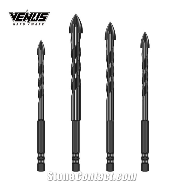 Universal Drilling Tool Porcelain Cross Alloy Drill Bit