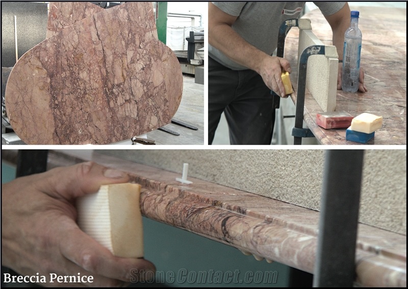 Breccia Pernice Marble Table Top