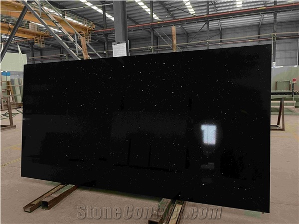 Artificial Quartz Black Mirror Engineered Stone