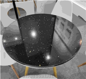 Artificial Quartz Black Mirror Engineered Stone