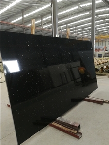 Black Galaxy Artificial Granite Quartz Slabs