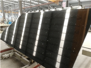 Black Galaxy Artificial Granite Quartz Slabs