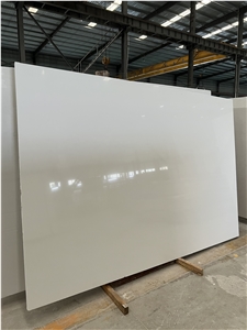 New Super White Artificial Marble Slabs