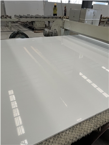 New Super White Artificial Marble Slabs