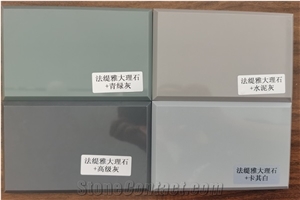 Pure Colors Of White Grey Green Engineered Marble