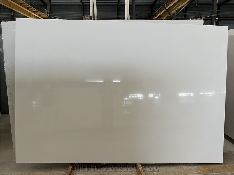Pure White Artificial Stone Slab