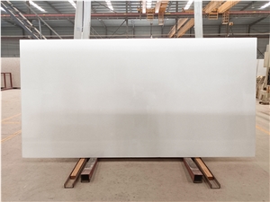 Quartz-Look Pure Crystal White Artificial Marble Shower Wall
