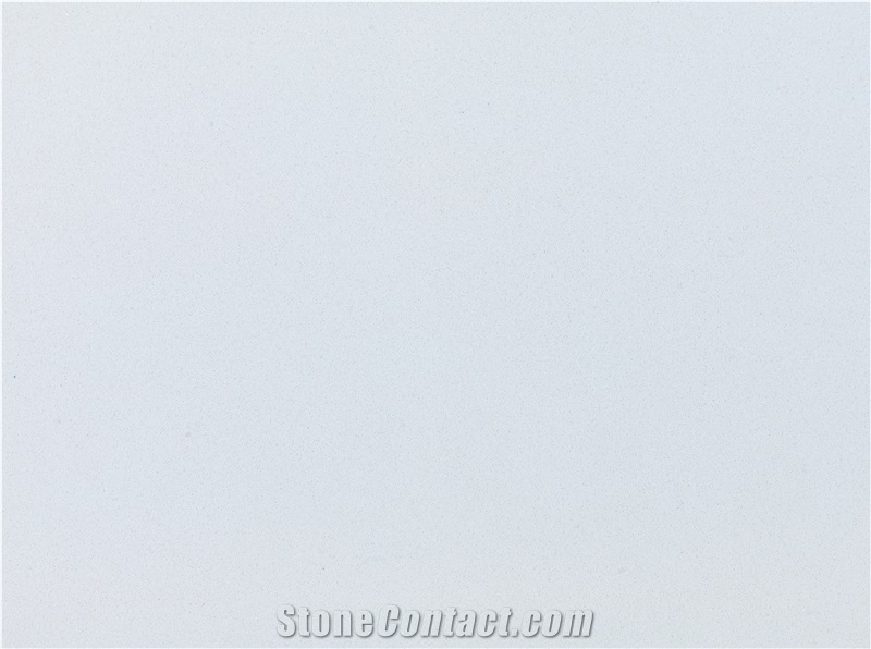 Quartz-Look Pure Crystal White Artificial Marble Shower Wall