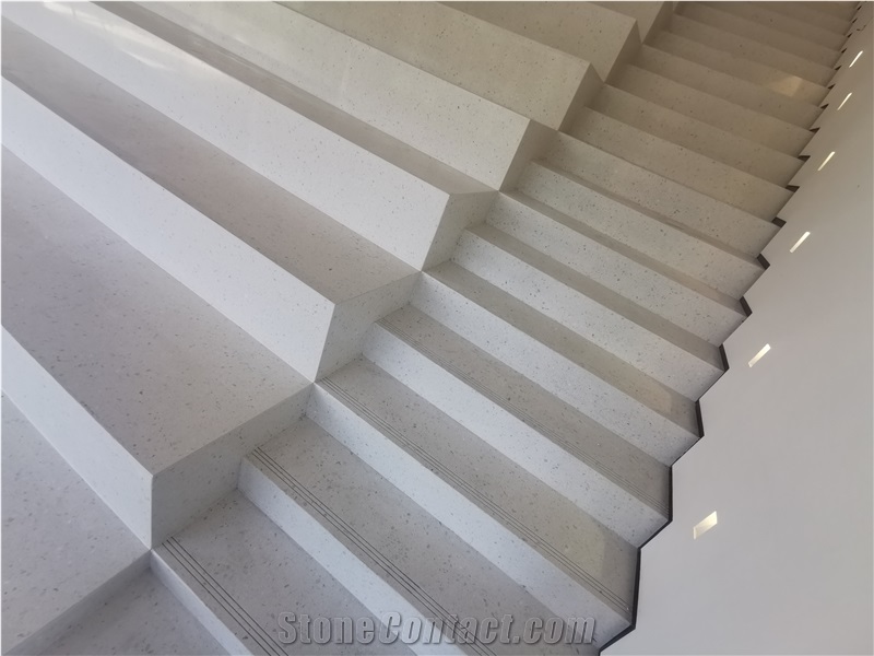 White Terrazzo Stairs