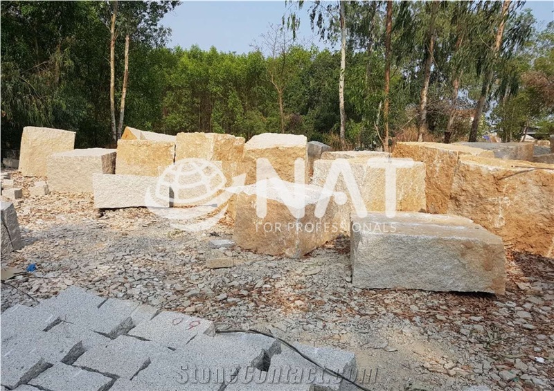 Vietnam G623 Spring Valley White Granite Bush-Hammered Pavers