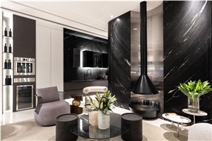 Via Lactea Granite- Brazil Black Granite Slabs