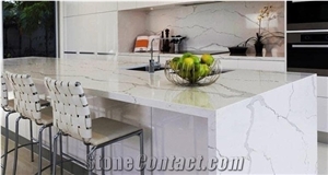 Calacatta Stone Quartz Kitchen Countertop