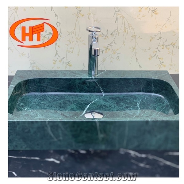 Green Marble Sink Wash Sink Bathroom Sink