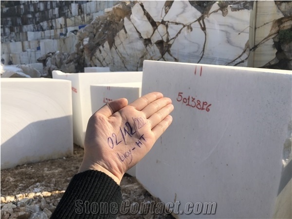 Super White Marble Block From Quarry