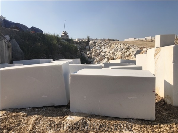 Super White Marble Block From Quarry