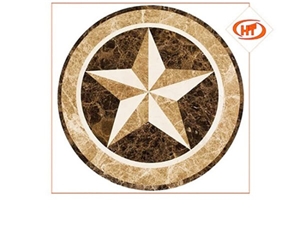 Waterjet Marble Medallion Inlay Medallion Floor For Tile