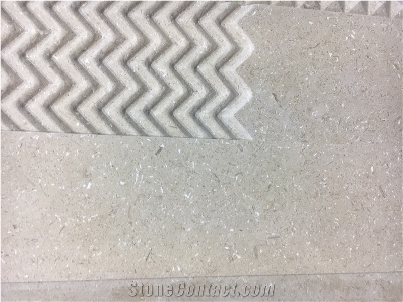 Beige Limestone Wall Cladding Desserto Giallo Limestone Tile