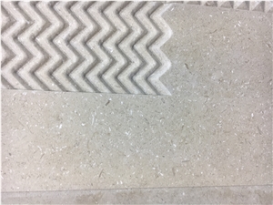 Beige Limestone Wall Cladding Desserto Giallo Limestone Tile