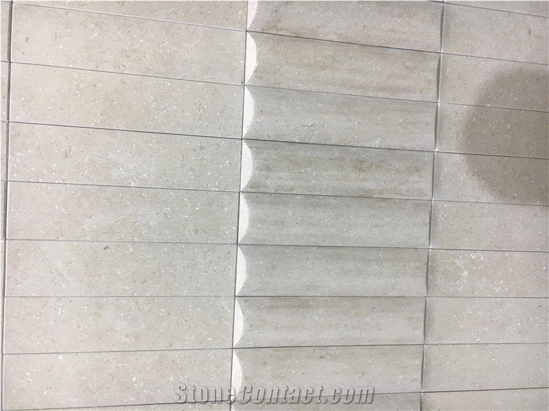 Beige Limestone Wall Cladding Desserto Giallo Limestone Tile