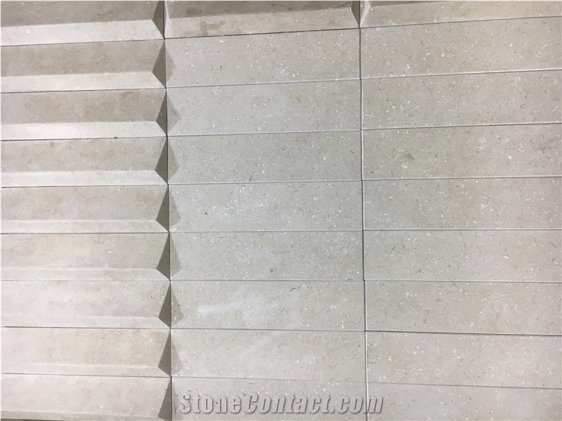 Beige Limestone Wall Cladding Desserto Giallo Limestone Tile