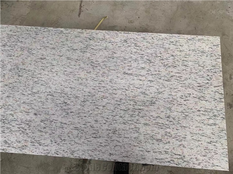Flamed Camelia White Granite Tile For Exterior Wall & Floor