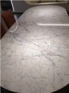 Inlaid Stone Table Tops Crystal Quartzite Round Cafe Table