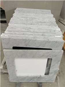 Integrate White Onyx Stone Bathroom Counter Sink Wash Basin
