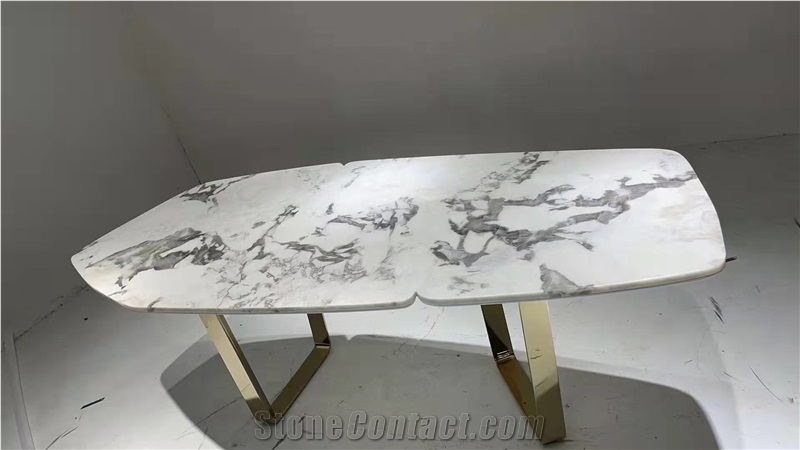 Picco Round Travertino Romano Dining Table With Hexagon Base