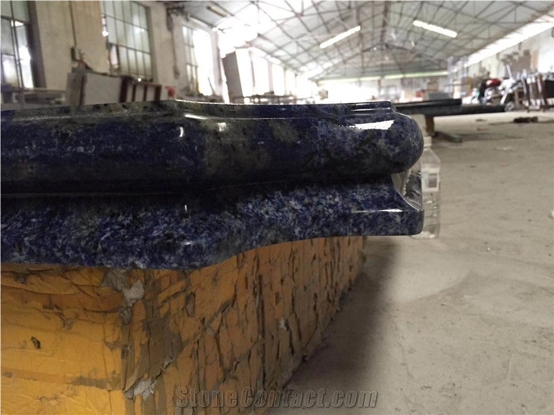 Prefab Restaurant Counters Granite Blue Bahia Reception Tops