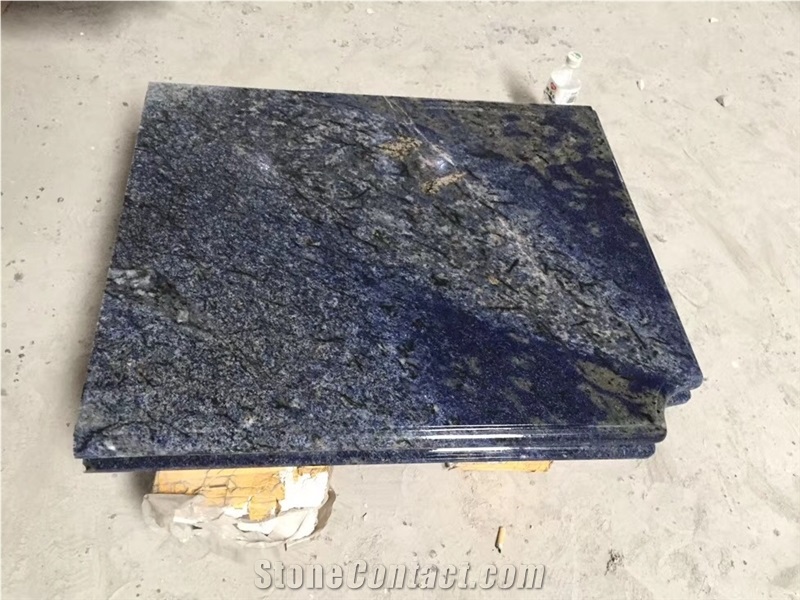 Prefab Sink Cutout Stone Countertop Granite Azul Bahia Tops