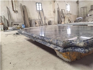 Prefab Stone Island Tops Granite Azul Bahia Hotel Countertop