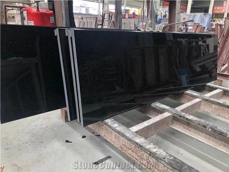 Prefab Stone Kitchen Tops Granite Koida Black Countertop