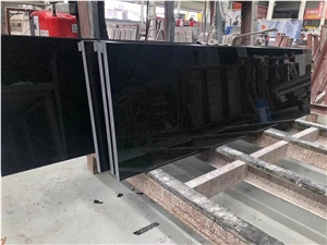 Prefab Stone Kitchen Tops Granite Koida Black Countertop
